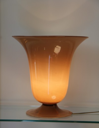 Grande lampe tulipe Art Déco - Murano, entre 1936 et 1945