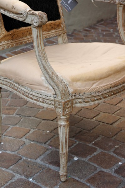 Fauteuil d'époque Louis XVI - attribué à Claude II Sené, dit le Jeune