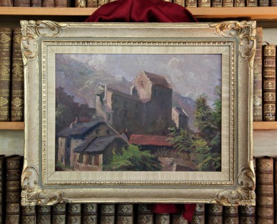 François DUVAL (1869-1937) - Vieille ville de Sion