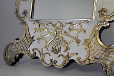 Grand miroir de toilette en argent & vermeil - Jacobes J. Oosterbaan, Londres 1878