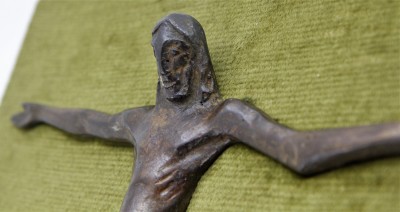 Remo ROSSI (1909-1982) - Christ en bronze patiné, 1972