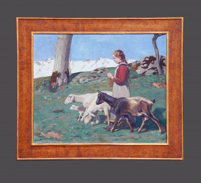 Hans WIDMER (1872-1925) - La bergère, 1905