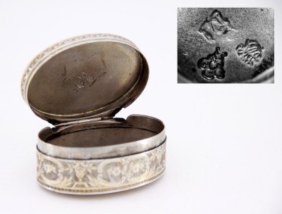 Tabatière en argent partiellement doré, début de l'époque Louis XVI - Claude Guignard, Paris 1775-1776