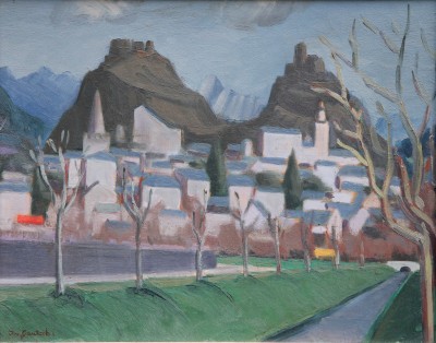 Joseph GAUTSCHI (1900-1977) - Vue de Sion