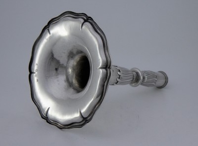 Flambeau-trompette en argent, XVIIIe - Lausanne, Papus & Dautun, vers 1780