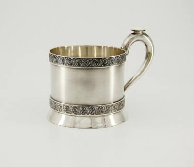 Porte-verre en argent, Saint-Pétersbourg - Frères Grachev, vers 1900 — Frise de palmettes