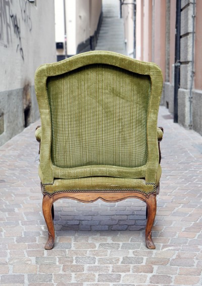 Fauteuil à la Reine à dossier plein, d'époque Louis XV - attribué à Louis Cresson (1706-1761)