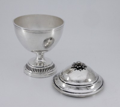 Sucrier couvert en urne, fin du XVIIIe - Zurich, Hans Jacob Ammann