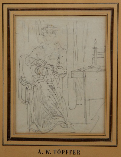 W.-A. TÖPFFER (1766-1847) - Etude au crayon sur papier