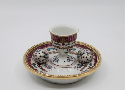 Serviteur à oeuf coque, Charles Pillivuyt - Porcelaine de Mehun, milieu du XIXe