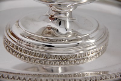 Saucière de style Empire à tête d'aigle - Argent massif, Italie vers 1950