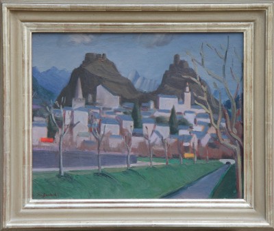 Joseph GAUTSCHI (1900-1977) - Vue de Sion