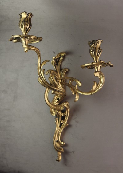 Paire d'appliques en bronze doré - Epoque Louis XV