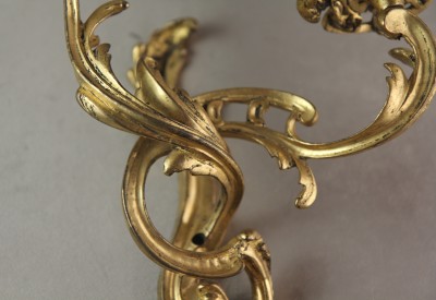 Paire d'appliques en bronze doré - Epoque Louis XV