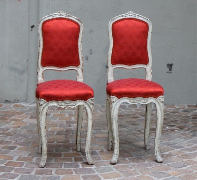 Chaises de musicien, style Louis XV - Louis Bontemps, Paris, dernier tiers du XIXe siècle