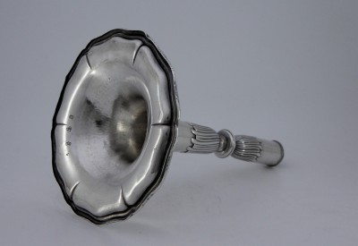 Flambeau-trompette en argent, XVIIIe - Lausanne, sans doute Coste & Henry, vers 1780