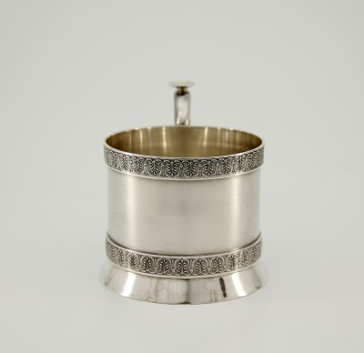 Porte-verre en argent, Saint-Pétersbourg - Frères Grachev, vers 1900 — Frise de palmettes