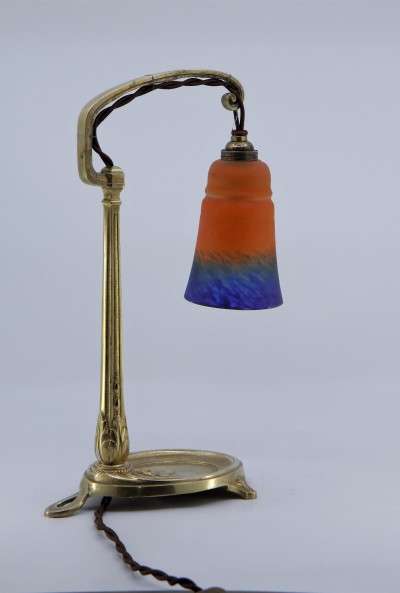 Lampe Art Nouveau en bronze doré - Signée Charles RANC, vers 1900