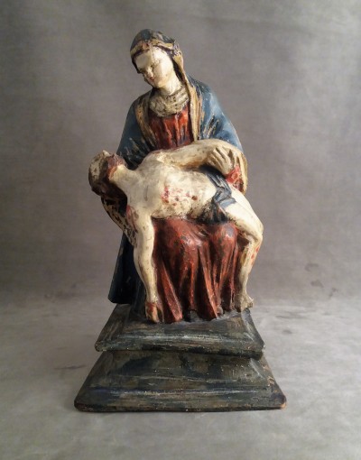 Petite pietà polychrome - Valais, XVIIIe siècle