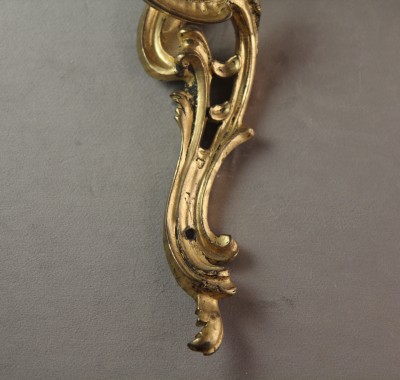 Paire d'appliques en bronze doré - Epoque Louis XV