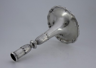 Flambeau-trompette en argent, XVIIIe - Lausanne, Papus & Dautun, vers 1780