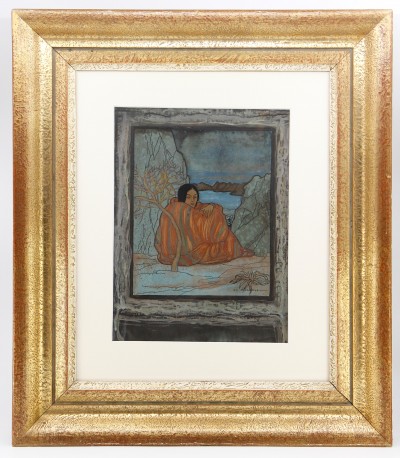 Charles Clos OLSOMMER (1883-1966) - Solitude aux rochers, vers 1930