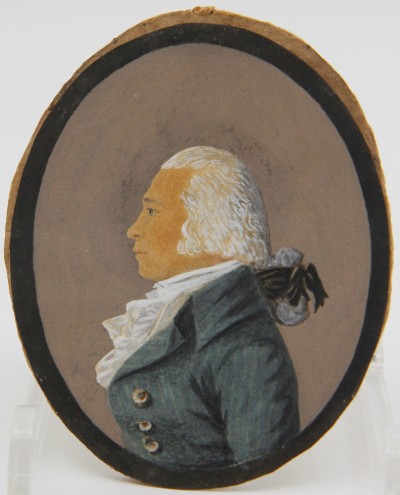 Johann Rudolf FOLLENWEIDER (1774-1847) - Portrait d'homme miniature, 1794