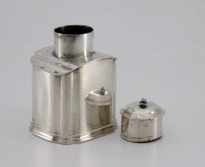 Petite boîte à thé en argent, Kassel vers 1720 - Johann Christian Perti & Ludwig Rollin