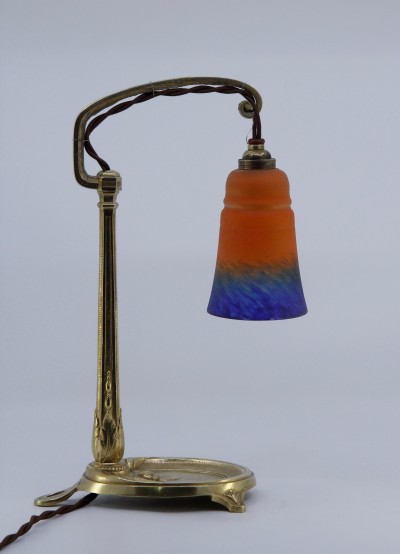 Lampe Art Nouveau en bronze doré - Signée Charles RANC, vers 1900