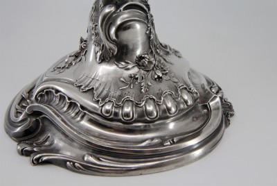 Candélabre à 4 feux en argent massif - s.d. Joseph-François JOINDY pour FRAY Fils, Paris 1875-1891