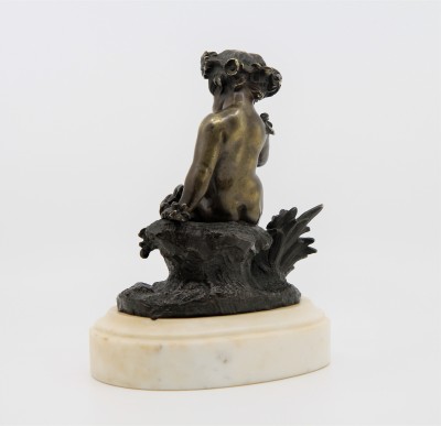 Putto musicien - Bronze attribué à Charles-Gabriel Lemire (1741-1827)