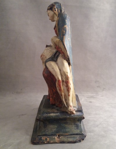 Petite pietà polychrome - Valais, XVIIIe siècle