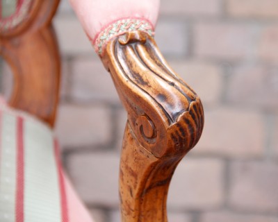 Paire de fauteuils à la Reine d'époque Louis XV - Estampille de François CANOT — Lyon, vers 1760