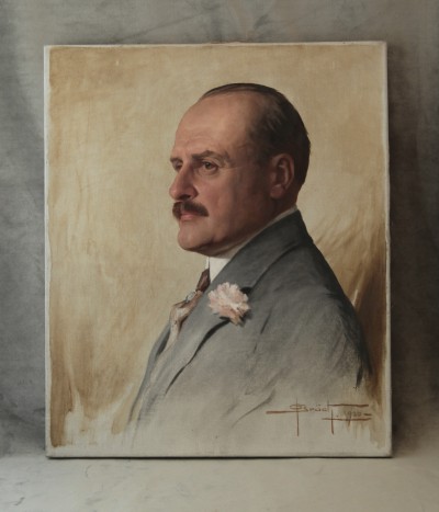 Portrait d'homme, daté 1920 - G. Bröd