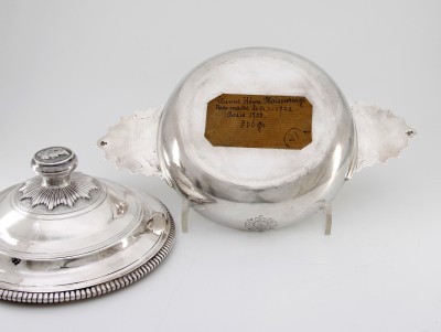 Ecuelle couverte d'époque Louis XV - Etienne-Hème Maisonrouge, Paris 1728-1729