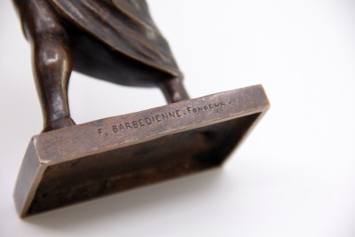 Antoine-Louis BARYE (1796-1875) - Le petit fou de Rome — fonte Barbedienne