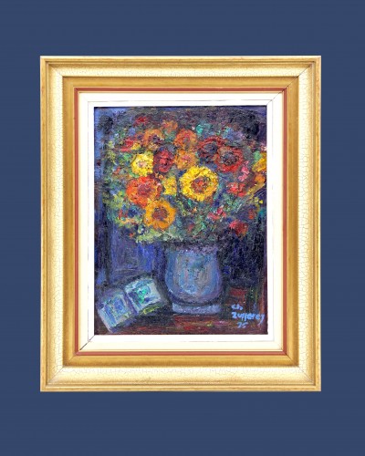 Christiane ZUFFEREY (1920-2011) - Bouquet, 1975