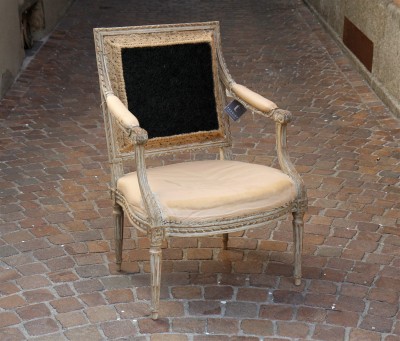 Fauteuil d'époque Louis XVI - attribué à Claude II Sené, dit le Jeune