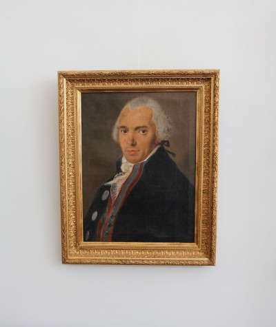Portrait d'homme, fin XVIIIe - Daté au dos 1796