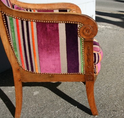 Bergère d'époque Empire - Tissu moderne