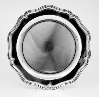 Paire de plat ronds en argent, Lausanne vers 1770 - Elie Papus & Pierre-Henri Dautun