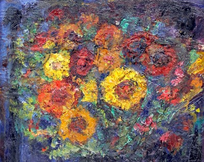 Christiane ZUFFEREY (1920-2011) - Bouquet, 1975