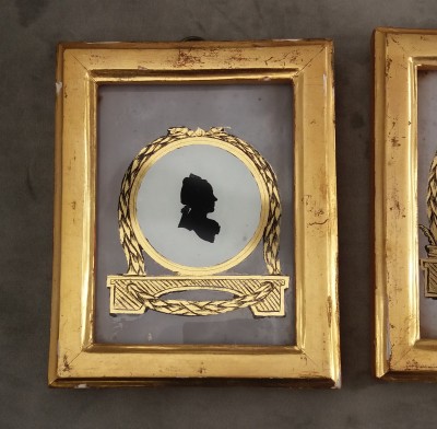 Paire de silhouettes - vers 1790
