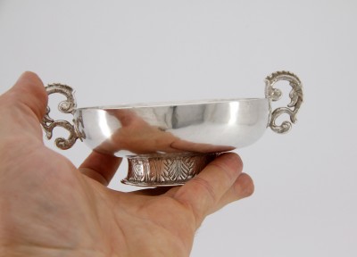 Coupe de mariage patronymique, Morlaix 1726-1733 - Orfèvre Claude Cornen, Sieur du Restigou