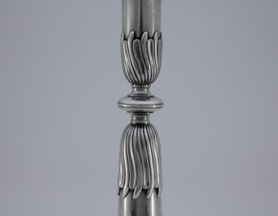 Flambeau-trompette en argent, XVIIIe - Lausanne, Papus & Dautun, vers 1780