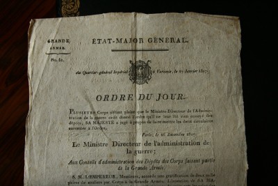 Ordres du jour - Etat-Major de la Grande Armée, 1806 et 1807