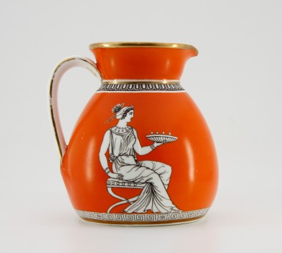 Angleterre, Burslem, Hill Pottery Company - Crémier à décor néo-grec, 1861-1864