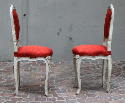 Chaises de musicien, style Louis XV - Louis Bontemps, Paris, dernier tiers du XIXe siècle