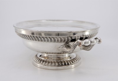 Paire de chauffe-plats, époque Restauration - Paris, Nicolas Bertholon, insc. 1821