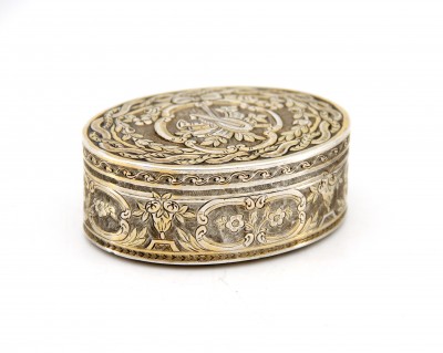 Tabatière en argent partiellement doré, début de l'époque Louis XVI - Claude Guignard, Paris 1775-1776